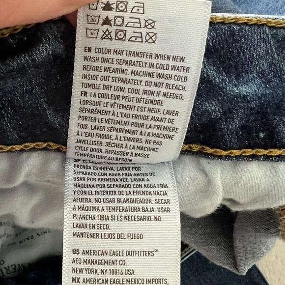 American Eagle Jeans Women's Size 26x28 Flex Skinny Blue Denim Medium Wash - Picture 8 of 9